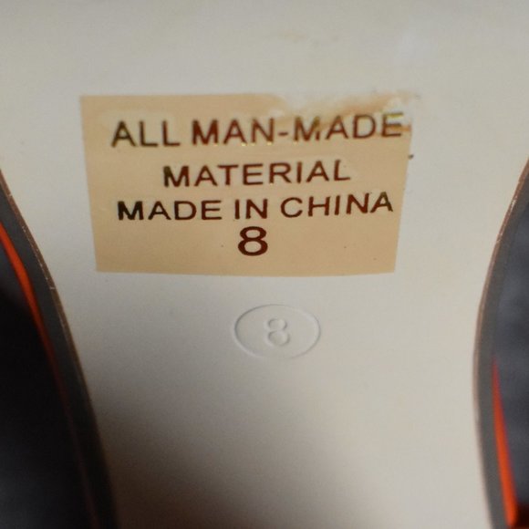 Hot Gossip Platform Sandals Sz 8- Orange/White - Picture 7 of 16